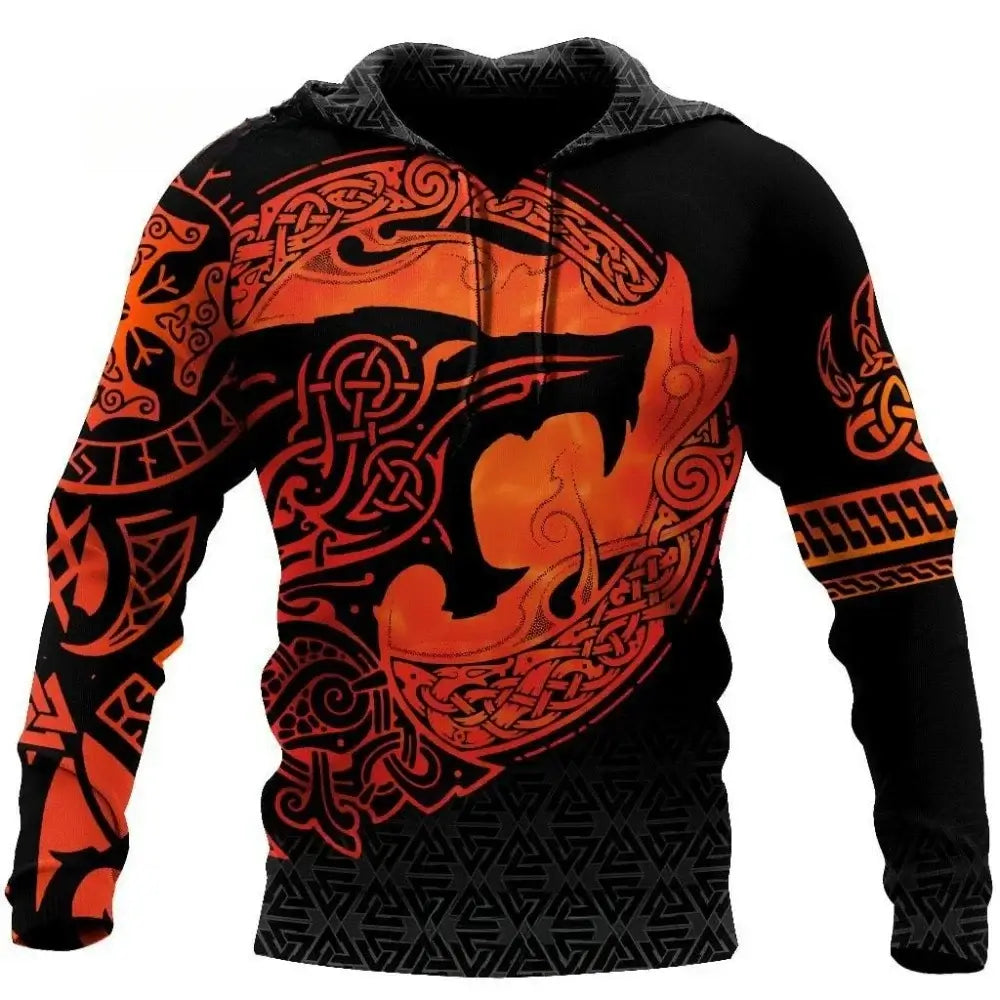 Fashion Wolf 3D Printed Unisex Pullover Casual Hoodie