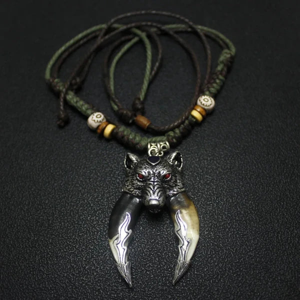 Wolf Tooth Necklace Power Choker Pendant