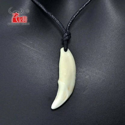 Unisex Necklace Bone Pendant Real Natural Tooth Vintage Tibetan Wolf Tooth Charm|Benefits Necklace Type: Pendant Necklaces Material: Bone Gender: Unisex Style: Casual/Sporty Shape\pattern: tooth Pendant Size: 3.6cm X 2.8cm Chain Type: Rope Chain Item Type