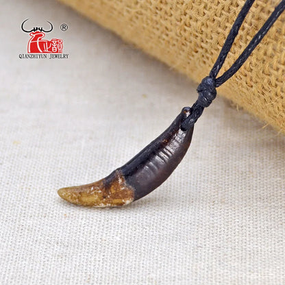 Unisex Necklace Bone Pendant Real Natural Tooth Vintage Tibetan Wolf Tooth Charm|Benefits Necklace Type: Pendant Necklaces Material: Bone Gender: Unisex Style: Casual/Sporty Shape\pattern: tooth Pendant Size: 3.6cm X 2.8cm Chain Type: Rope Chain Item Type