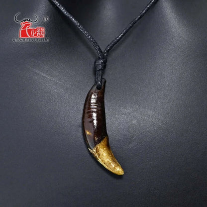 Unisex Necklace Bone Pendant Real Natural Tooth Vintage Tibetan Wolf Tooth Charm|Benefits Necklace Type: Pendant Necklaces Material: Bone Gender: Unisex Style: Casual/Sporty Shape\pattern: tooth Pendant Size: 3.6cm X 2.8cm Chain Type: Rope Chain Item Type