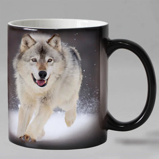 Wolf Magic Color Changing Ceramic Coffee Cup|Wolf Magic Color Changing Ceramic Coffee Cup|Coffee Cup,Red Wolf Set,Unique Products|Red Wolf Vision|Red Wolf Vision