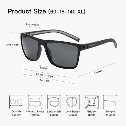 Fashion Unisex Polarized Sunglasses Shade Ultra light TR90 Frame