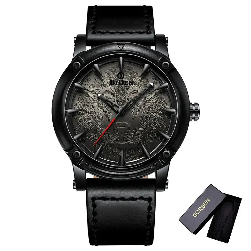 Punk Men's Quartz Movement Watch, Cool Wolf Pattern, Dial Leather Strap|SPECIFICATIONS Band Material Type: leather Style: Fashion & Casual Clasp Type: Buckle Movement: Quartz Water Resistance Depth: No Waterproof Case Material: ALLOY Case Shape: Round Ite