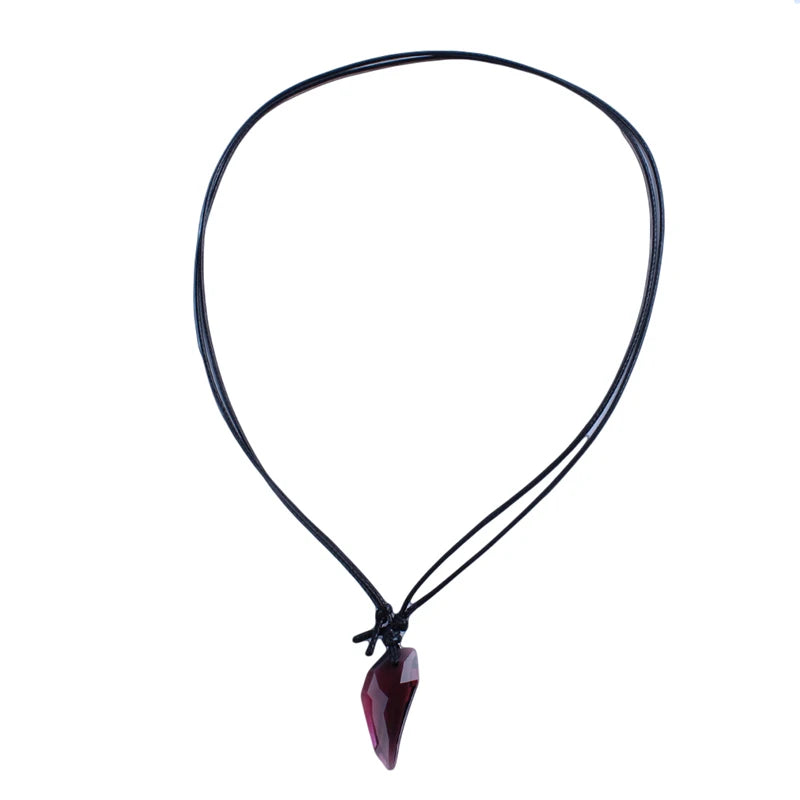 Austrian Crystal Necklace The Teeth Of The Wolf Pendant|Benefits Chain Type: Rope Chain feature: fit for jewelry gift time to market: new style item type: necklace style: trendy fit for: women/men material: Glass/glazed Style: TRENDY Material: glass Metal