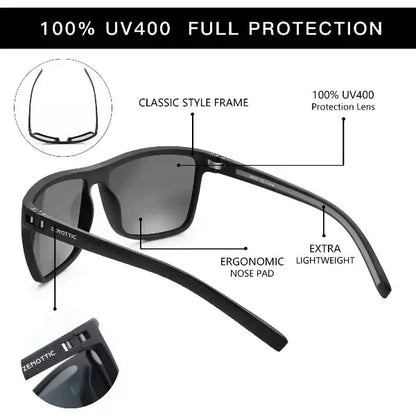 Fashion Unisex Polarized Sunglasses Shade Ultra light TR90 Frame