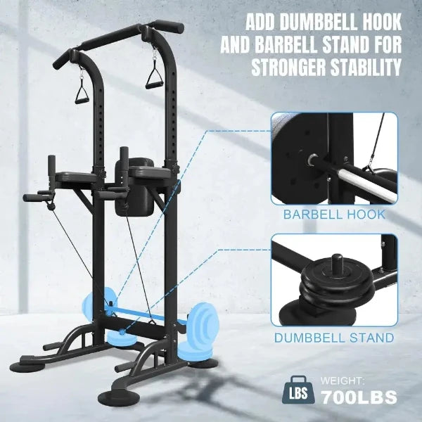 Home Gym, Power Tower with Backrest, Adjustable Height Pull Up Bar Stand, Benefits Type of sports: Strength Training Training Site: Arms Features#1: Pull-Up Dip Station #productDescription h3 { margin: 0.75em 0px 0.375em -1px; },