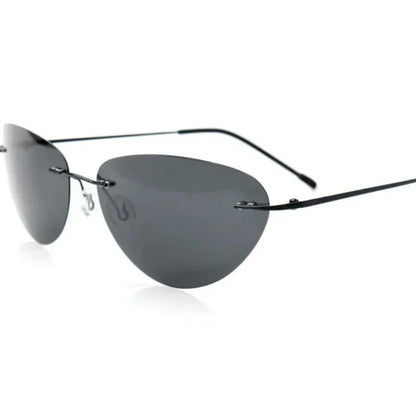 2024 New Ultralight Rimless Titanium Men Sunglasses