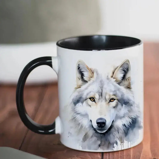 Watercolor Wolf Coffee Ware Cup