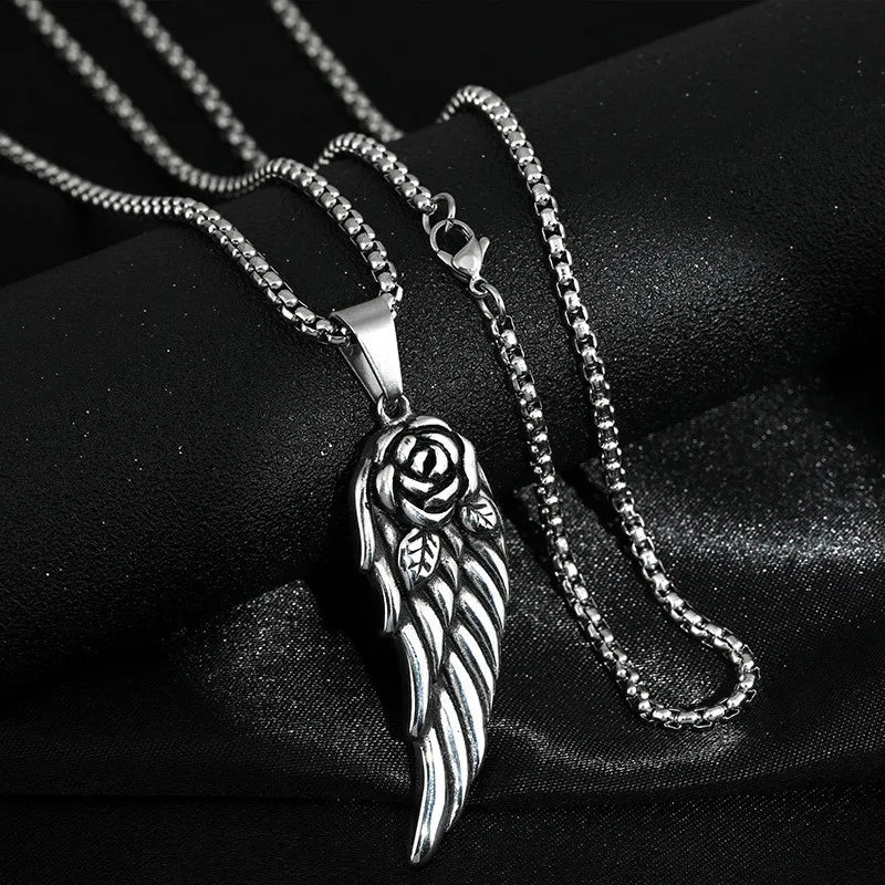 Vintage Long Neck Chains Stainless Steel Punk Hip Hop Jewelry, Wolf Tooth Dragon Pendant Necklace|Benefits Metals Type: Stainless Steel Metals Type: Zinc Alloy Necklace Type: Pendant Necklaces Material: Metal Gender: Unisex Function: Mood Tracker Style: P