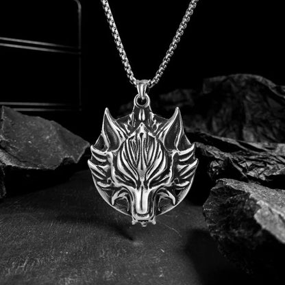 Vintage Wolf Head Necklace Unisex Pendant Hip Hop Punk Jewelry|Benefits Metals Type: Zinc Alloy Necklace Type: Pendant Necklaces Material: Metal Gender: Unisex Function: Mood Tracker Style: Trendy Chain Type: O-chain Item Type: Necklaces Necklace Size:: P