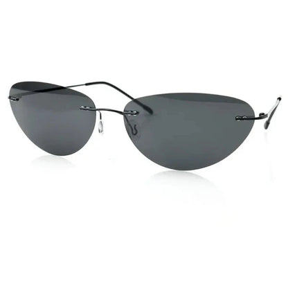 2024 New Ultralight Rimless Titanium Men Sunglasses